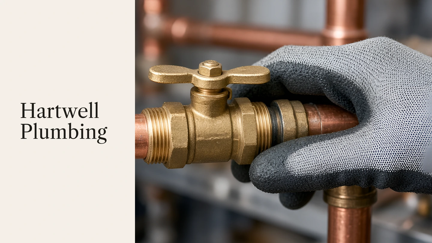 Hartwell Plumbing homepage poster